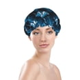 thumbnail image 3 of Disketp Agave Cactu Shower Caps,Reusable Shower Cap For Women, Double Layer Waterproof Hair Cap, Large Size For All Hair Lengths,For Girls Spa Home Salon Use, 3 of 9