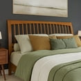 thumbnail image 5 of AFI Orleans King Solid Wood Low Profile Sleigh Platform Bed, Light Toffee, 5 of 12
