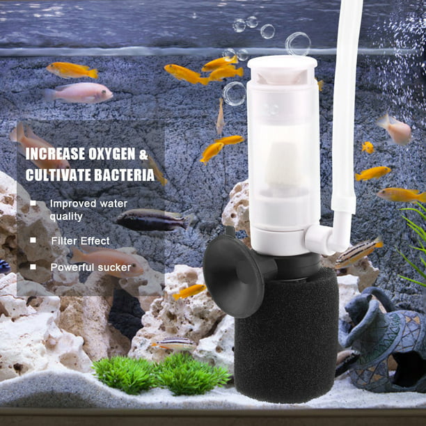 Kritne Fish Tank Filter, Aquarium Filter,3-in-1 Fish Tank Filter Mini Aquarium Biochemical Sponge Filters - Walmart.com