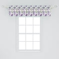 thumbnail image 2 of Ambesonne Botanical Valance Pack of 2, Lavender and Peony, 54"X12", Multicolor, 2 of 4