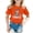 Orange, variant on Kids Easter Shirts Girls 3d Prints Short Sleeve Tee for Toddler Fashion Casual Happy Easter Blouse Tops Tee for Toddler & Kids