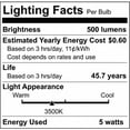 thumbnail image 6 of 5.5W LED PL 2-PIN Dual Mode 3500K 500 Lumens GX23 base 120-277v, 6 of 6