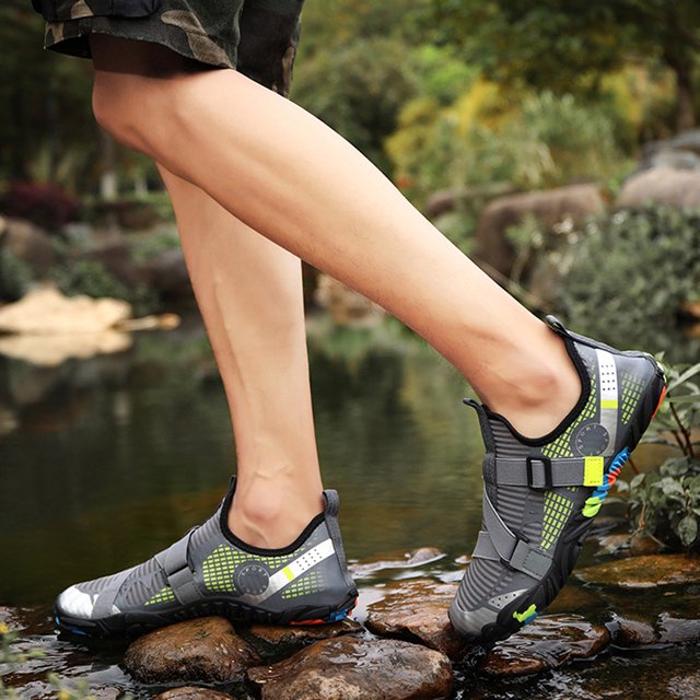 Zapatos de buceo transpirables cómodas para senderismo en el lago (gris 44) Wdftyju Tenis De Mujer Tenis De Hombre
