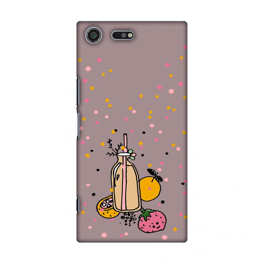 Sony Xperia Xz Premium Case Fruit Affair Plum Hard Plastic Back Cover Slim Profile Cute Printed Designer Snap On Case With Screen Cleaning Kit Walmart Com