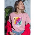 thumbnail image 2 of Leopard In Rainbow T-Shirt Women -Rose Khan Designs, Female XX-Large, 2 of 4