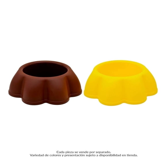 Plato Prichos para Perro Huella Grande Varios Colores 1 Pieza
