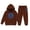Coffee, variant on Girl Outfits Girls Clothing Sets Child Toddler Boys Girls Long Sleeve Solid Warm Hoodie Pullover Tops Pants Kids Outfits Sweat Suit