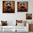 thumbnail image 4 of Designart "Wonders of Autumn Beavers I" People Wall Art - Farmhouse Brown Nursery Teddy Bear Entryway Wall Art, 4 of 6