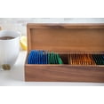 thumbnail image 3 of Ironwood Gourmet Townhouse 5-Compartment Tea Box, Acacia Wood, 14.25" x 4" x 3.5", 3 of 7