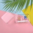 thumbnail image 3 of Contact Lens Case Clear: 2 Sets Contact Lens Box Soak Storage Kit with Tweezers, 3 of 9