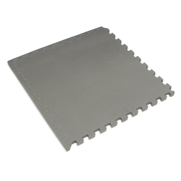 We Sell Mats 3/4" Thick Interlocking Foam Mats, 16 Sq Ft (4 Tiles), Charcoal Gray