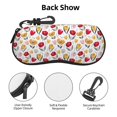 thumbnail image 3 of Bingfone Tulips Flowers Print Sunglasses Case Portable Travel Zipper Eyeglasses Case With Hook, 3 of 6