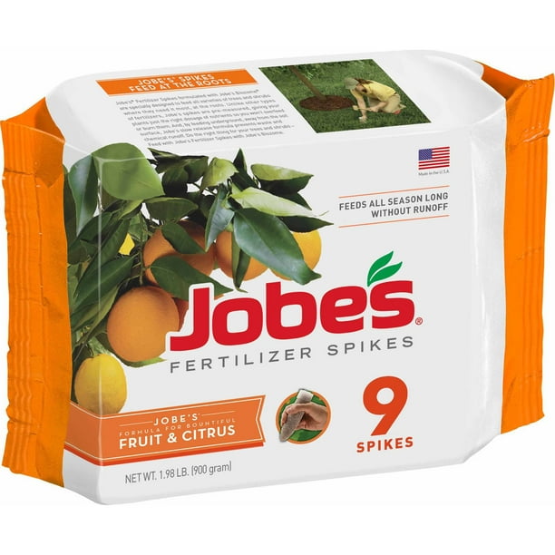 Jobe's Fertilizer Spikes for Trees and Shrubs Plant Food, 9 units