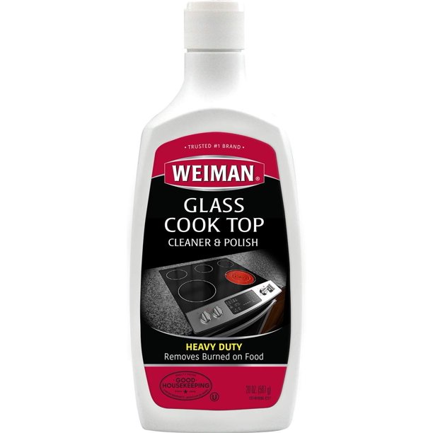 Weiman NonAbrasive, No Scratch Induction Glass Ceramic Stove Cooktop Heavy Duty Cleaner and