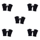 thumbnail image 2 of Guardurnaity 1 par de guantes sin dedos, guante de medio dedo, accesorio de ropa, cubiertas de manos, calentador de manos con Color sólido para Negro 5piezas, 2 of 6