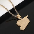 thumbnail image 2 of Stainless Steel SYRIA Map Flag Pendant Necklaces Syrians Jewelry, 2 of 4