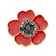 thumbnail image 2 of Pin Floral Esmaltado Memorial Broche Princesa Kate Poppy Regalos Rojo, 2 of 9