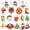 A005- Style E, variant on Halloween Diamond Painting Diy Keychain Kit, Christmas Ornaments Diamond Painting Craft, 15 Pack with Tools
