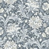 Better Homes & Gardens Blue Isolda Jacobean Peel and Stick Wallpaper