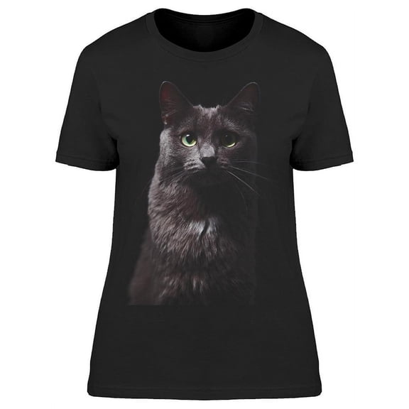 Purebred Gray Cat T-Shirt Women -Image by Shutterstock, Female Medium