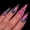 JML290 (glue type), variant on Hot-selling Halloween nail pads in Europe and America, pink spider web glitter, 24 fake nails, finished nail pads, wearing nail pads