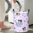 thumbnail image 7 of Large Laundry Basket with Handle, Kuromi and My Melody Collapsible Laundry Hamper, Dirty Clothes Storage Basket for Living Room, Bathroom, Bedroom, College Dorm, 7 of 7