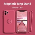 thumbnail image 2 of Liquid Silicone Finger Ring Magnetic Holder Bracket For iPhone 15 14 13 12 11 Pro Mini XR X XS Max 7 8 Plus Phone Case, 2 of 5