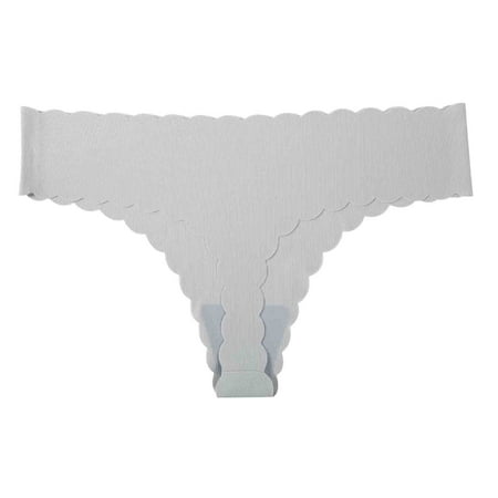 Bigersell Crotchless Panties Clearance High Cut Underwear Women Thong Panty Style P-982 Nylon Brief Panties Ladies Cotton Thongs Briefs Mid Waist Women s Briefs Gray S