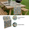 thumbnail image 6 of Table Runner Dresser Scarves 60 Inch Long,Boho Botanical Flowers Art Linen Dining Table Runners, 6 of 9