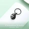 thumbnail image 3 of Pet Paw Print Teardrop Urn Necklace for Ashes / Urn Keychain for Ashes for Dog/Cat Pet Ashes Keepsake Memorial Pet Cremation Necklace / Keychain, 3 of 7