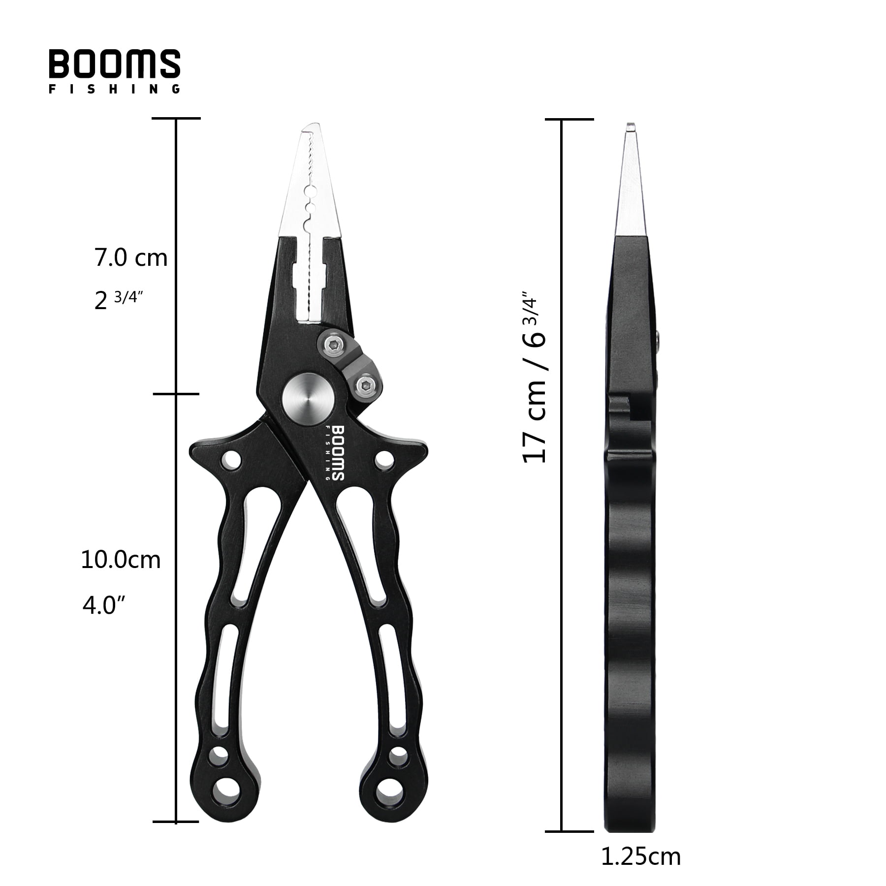 Booms Fishing X07 Quick-Cut Fishing Pliers Saltwater with Lanyard 