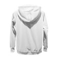 thumbnail image 5 of Ediodpoh Women's Hoodies Fashion Zipper Jacket Sweatshirt with Pocket for Autumn Winter Warm and Comfortable Outerwear White XXL, 5 of 5