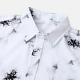 thumbnail image 5 of CALAFEBILA Hawaiian Shirt Mens Casual Button Down Tropical Print Short Sleeve Holiday Beach Shirts Loose Fit Summer Mens Tops, 5 of 9