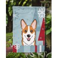 thumbnail image 3 of Carolines Treasures BB1750GF Hiver Vacances Rouge Corgi Drapeau Jardin Taille, 3 of 3