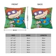 thumbnail image 2 of Rugrats Square Pillow Case Pillow Holder Soft Decorative Pillow Sham Cushion Cases Pillowcase 12"X12", 2 of 7