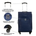 Jetstream 24inch Softside Rolling Spinner Upright Checked Luggage