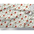thumbnail image 2 of Soimoi Cotton Duck Fabric Leaves & Strawberry Fruits Print Fabric by Yard 42 Inch Wide, 2 of 3