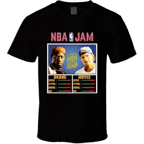 Nba Jam White Men's Can't Jump 90s Movie Fan T-Shirt Unisex Sizes S-3XL Men's T-Shirt T143