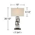 360 Lighting Kory Modern Industrial Table Lamp 26 1/2" High Dark Bronze