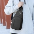 thumbnail image 4 of Bolso bandolera para hombre | Tejido de poliuretano hermético | Correa de hombro ajustable | Diseño de mensajero ligero y espacioso | Mochila de viaje para deportes al aire libre | Verde Gris Azul |, 4 of 6