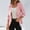 Brown collared 3/4 sleeve jacket women a1, variant on thefmos Women's Collared Button Front Jacket 3/4 Sleeve Solid Color Casual Coat Casual Fashion Fall Spring Outfit, White L