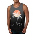 thumbnail image 1 of Camiseta sin mangas de cuello redondo para hombre, moda informal de verano, chaleco holgado, estampado deportivo, camiseta sin mangas de cuello redondo, blusa de poliéster para hombre, 1 of 3