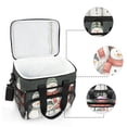 thumbnail image 6 of FORMRS Insulated Cooler Bag 24 Cans Capacity Soft Leakproof Lunch Box with Side Pockets, Snowman Family, 6 of 7
