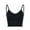 Black, variant on Women's Comfy Sleep Bra Padded Seamless Bralettes Wireless Cami Bra Tank Top Sports Bra (Black, S/M)