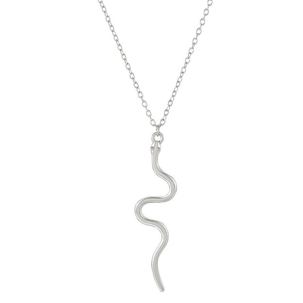 Collar de serpiente de plata Collar de serpiente de oro Collar de serpiente cobra para mujer Collar con colgante de serpiente Collar de oro Collar de moda para mujer Joyas Halloween