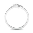 thumbnail image 3 of Solid Silver Heart Shaped Ring Moissanite Ring Passionate Love Ring, Gift Ring for Beloved, 3 of 5
