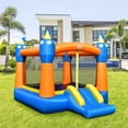 thumbnail image 1 of Casa inflable para niños Costway Con tobogán y canasta de baloncesto Multicolor 361 x 273 x 234 cm, 1 of 8