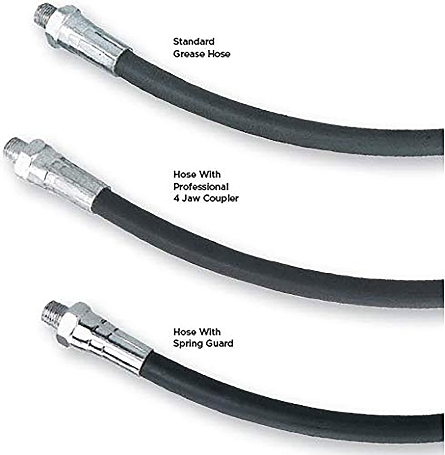 Prolube 43721 Flexible Grease Gun Hose Heavy Duty 5800 PSI 18-inch 1/8"" NPT
