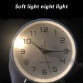 thumbnail image 4 of Simple Clock, Luxury Light Alarm Clock, Silent, Frosted Metal Desk Clock For Students, 4 of 5