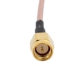 thumbnail image 2 of 5 Pcs Adaptador conector SMA macho a SMA macho de oro RG316 para cable coaxial de televisión satelital de 10 cm, 2 of 2